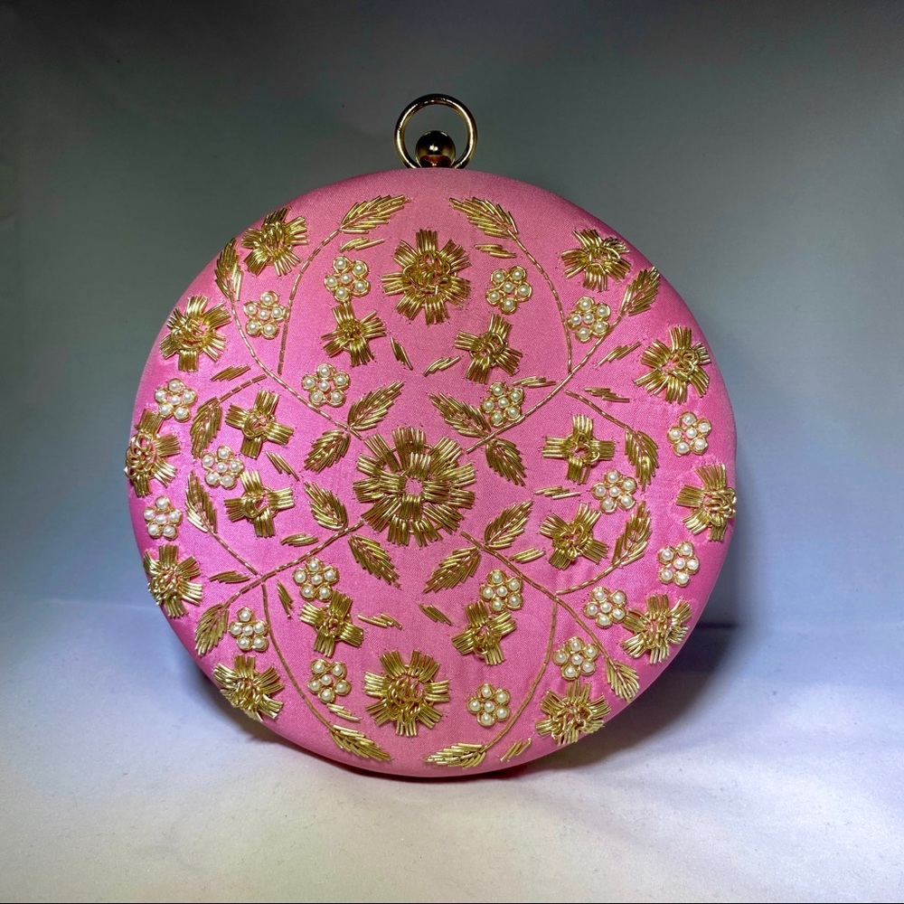 Hot Pink Bridal/Wedding Clutch